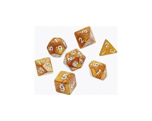 Набір кубиків для настільних ігор Games 7 Days Pearl 7 Dice Set - Gold (g7dpearl01)