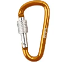 Карабін туристичний Tramp 6 см з муфтою orange (набір 10шт) (UTRA-307-orange)
