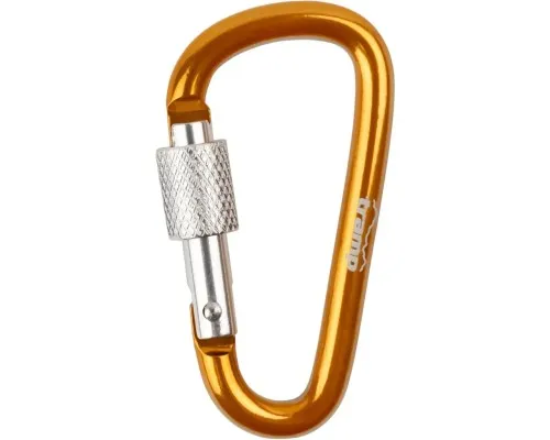 Карабін туристичний Tramp 6 см з муфтою orange (набір 10шт) (UTRA-307-orange)
