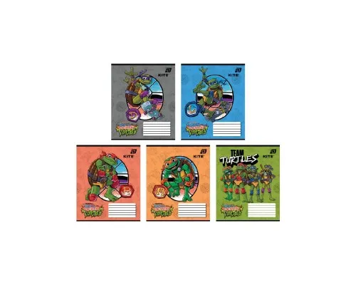 Зошит Kite Ninjia Turtles, 12 аркушів, клітинка (NT26-232)