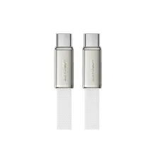 Дата кабель USB-C to USB-C 1.2m 60W 3A nylon white Acefast (6974316286257)