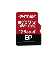 Карта пам'яті Patriot 128GB microSDXC class 10 UHS-I/U3 EP A1 (PEF128GEP31MCX)