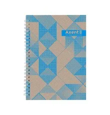 Блокнот Axent на спіралі А5 96 аркушів, клітинка, тверда обкладинка №35 (8032-35-A)