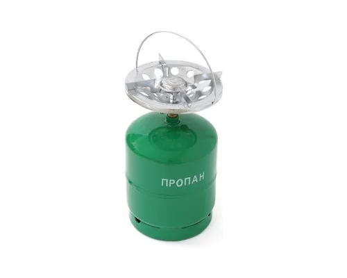 Побутовий газовий балон Voltronic GL-7.2 3кг (7,2л) + пальник 20354 Green (GB/GL-7.2G)