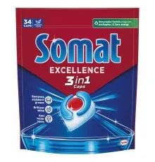 Таблетки для посудомийних машин Somat Excellence 3-in-1 34 шт. (9000101831986)