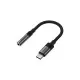 Перехідник USB-C to 3.5mm F 0.15m DAC audio black Acefast (6974316285281)