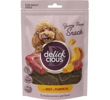 Ласощі для собак Delickcious з яловичиною і гарбузом 80 г (4820269147355)