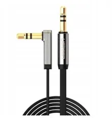 Кабель мультимедійний 3.5mm M to 3.5mm M 2.0m 90° corner black Ugreen (UGR-10599)