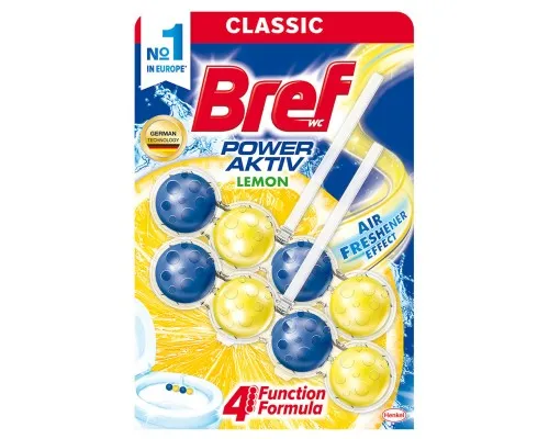 Туалетний блок Bref Сила Актив Лимон 2 х 50 г (9000100656832)