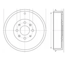 Гальмівний барабан Bosch 0 986 477 208