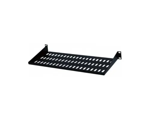 Полка 19" Hypernet 1U глуб. 200мм, консольна, чорна (CS-200-1U-BLACK)