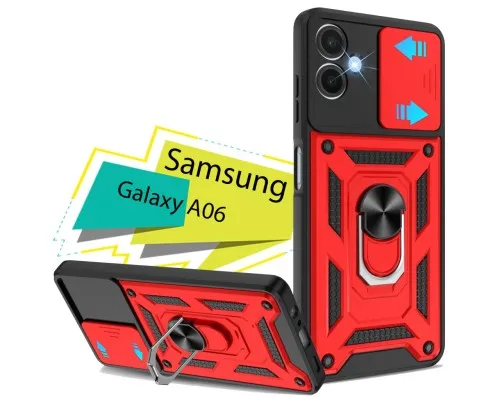 Чохол до мобільного телефона BeCover Military Samsung Galaxy A06 SM-A065 Red (713068)