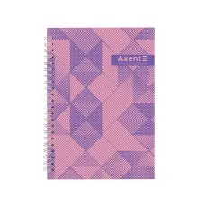 Блокнот Axent на спіралі А5 96 аркушів, клітинка, тверда обкладинка №36 (8032-36-A)