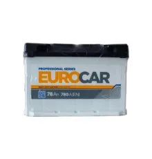 Акумулятор автомобільний EUROCAR 6СТ-78АЗ (0) (-/+) (L3) 780А 12V