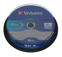 Диск BD Verbatim 25Gb 6x Cacke 10шт (43742)