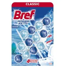 Туалетний блок Bref Сила Актив Океанська Свіжість 3x50 г (9000100753494/9000100753401)