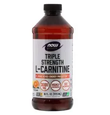 Амінокислота Now Foods L-Карнітин, 3000 мг, Рідкий з цитрусовим смаком, L-Carnitine (NOW-00064)