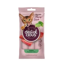 Ласощі для котів Delickcious Тунець з додаванням алое 4 х 15 г (4820269141605)