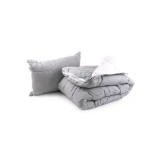 Ковдра Руно 140х205 + подушка 50х70 (1шт.) (924.52_Grey White)