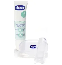 Дитяча зубна паста Chicco Набір: гель для ясен 2в1+ зубна щітка-масажер (11262.00)