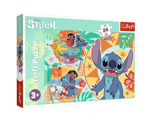 Пазл Trefl Maxi Lilo&Stitch Щасливий день 24 елемента (5900511143652)