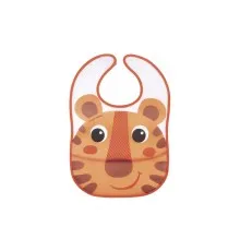 Слинявчик Canpol babies Hello Little пластмасовий з кишенькою Жовтогарячий (9/232_ora)