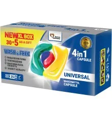 Капсули для прання Wash&Free Universal 35 шт. (4260637721945)