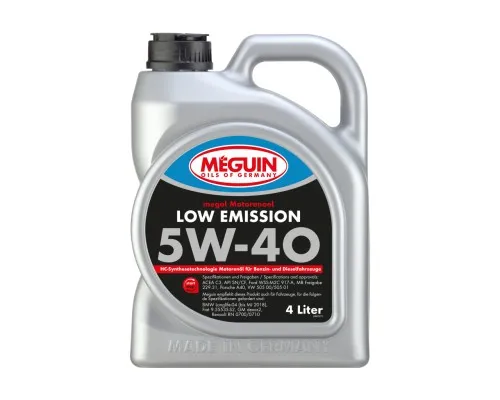 Моторна олива Meguin LOW EMISSION SAE 5W-40 4л (6675)
