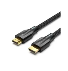 Кабель мультимедійний HDMI M to HDMI M 1.5m 8K cotton braided black Vention (AAUBG)
