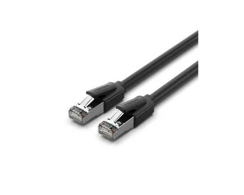 Патч-корд 1м, S/FTP cat 8 RJ-45 black Vention (IKKBF)