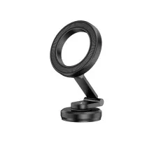 Універсальний автотримач Canyon Magnetic phone holder OnGrip 10 aluminum Black (CNS-CCHM10)