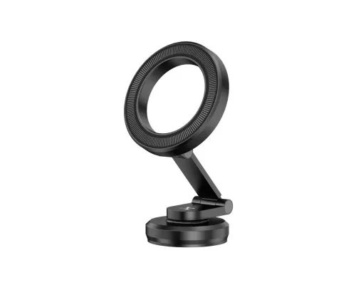 Універсальний автотримач Canyon Magnetic phone holder OnGrip 10 aluminum Black (CNS-CCHM10)