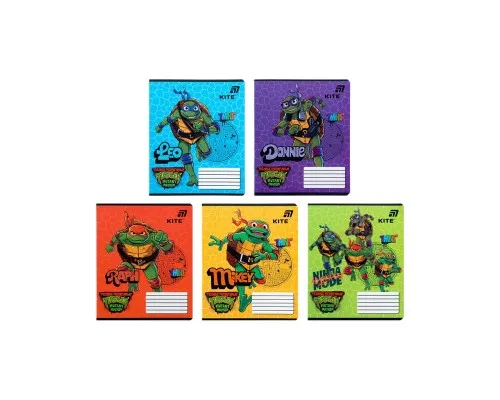 Зошит Kite Ninjia Turtles, 12 аркушів, лінія (NT26-234)