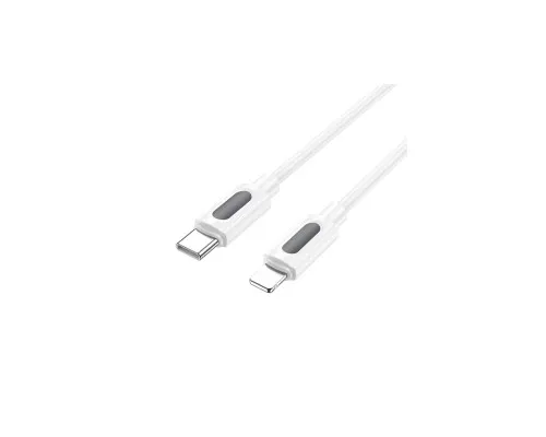 Дата кабель USB-C to Lightning 1.0m PD silicone BX114 Structure white BOROFONE (6941991116834)