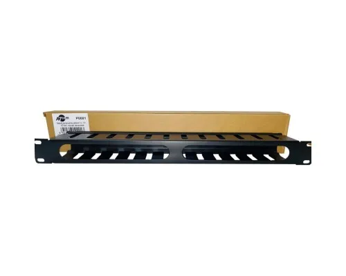 Кабельний організатор Atcom 19" 1U гребінчатий, цільнометалевий (P0001)