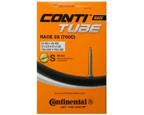 Велосипедна камера Continental Race 28" 18-622 / 25-630 PR60mm (181791)