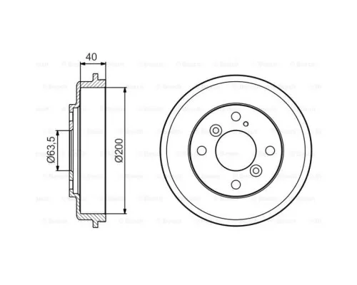 Гальмівний барабан Bosch 0 986 477 240