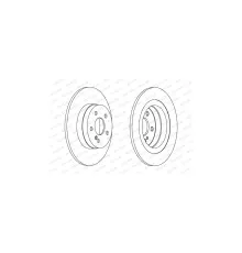 Гальмівний диск FERODO DDF1691C