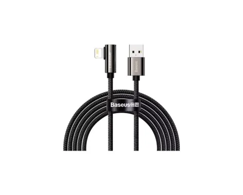 Дата кабель USB 2.0 AM to Lightning 2.0m CALCS 2.4A 90 Legend Series Elbow Black Baseus (CALCS-A01)