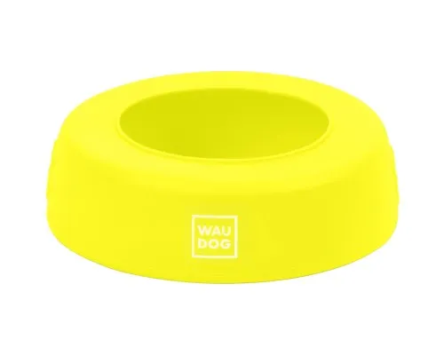 Посуд для собак WAUDOG Silicone Миска-непроливайка 1 л жовта (50798)