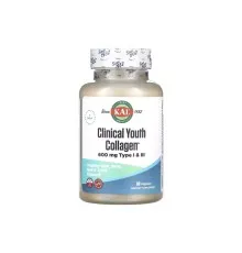 Вітамінно-мінеральний комплекс KAL Колаген молодості, Clinical Youth Collagen, 60 вегетаріанських ка (CAL-40696)