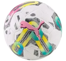 М'яч футбольний Puma Orbita 1 TB (FIFA Quality Pro) Уні 5 Білий / Рожевий / Мультиколор (4065449744386)