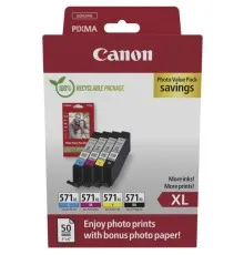 Картридж Canon CLI-571 MultipackXL BK,C,M,Y 11ml (0332C006)