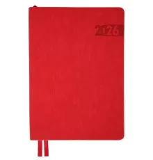 Тижневик Leo planner А5 датований 2026 "Boss", м'який, червоний, 368 сторінок (252636)