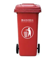 Контейнер для сміття Домівка 100L-A Червоний 100 л (000033214)