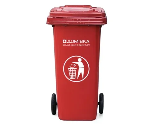 Контейнер для сміття Домівка 100L-A Червоний 100 л (000033214)