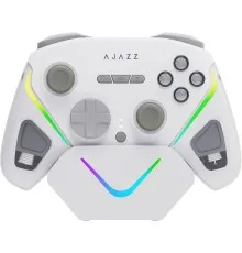 Геймпад Ajazz GP100S 2.4G/BT/USB Switch/PC/iOS/Android RGB White (GP100S-W)