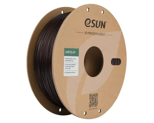Пластик для 3D-принтера eSUN ePETG-CF 1кг, 1.75мм, BLACK RED (EPETG-CF-P175BR1)
