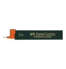 Грифель для механічного олівця Faber-Castell Super-Polymer В (діаметр 1,0 мм), 12 штук у пеналі (6055)