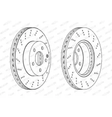 Гальмівний диск FERODO DDF1693C
